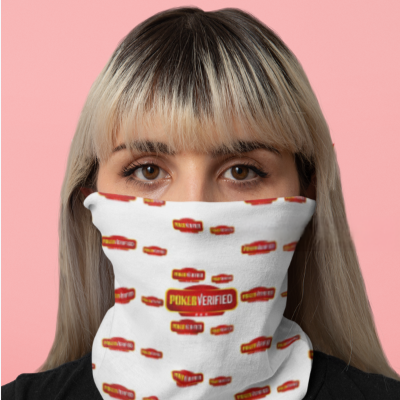 PokerVerified Signature Bandana – Clean & Bold Branding for Everyday Style